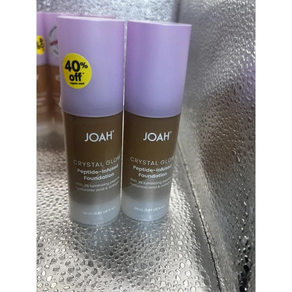 JOAH Crystal Glow Peptide-Infused Foundation, 2-in-1 Multitasking Korean Makeup